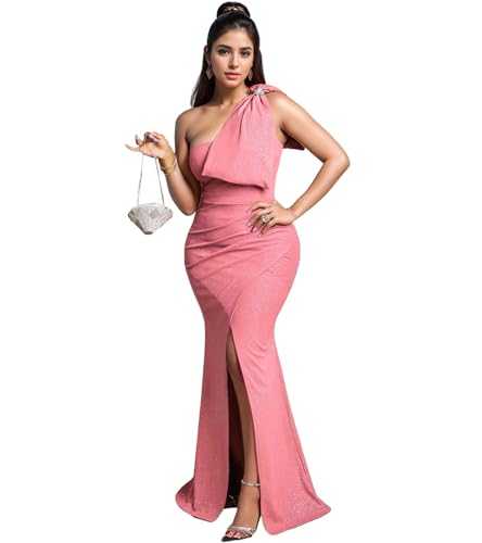 Jigfar Women Sexy Elegant Rhinestone Mesh See Through Party Club Night Split Bodycon Formal Maxi Dress