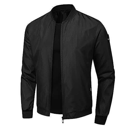 Men's Lightweight Jacket Thin Sportwear Bomber Jacket Coat Windbreaker Sports Jacket Cargo Outwear Men's Bomber Jackets Winter Thermal Jacket Waterproof Zip Up Casual Baseball Coats