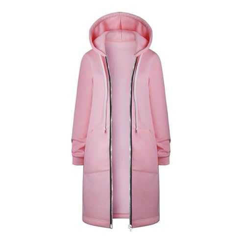 Coats For Women Uk Ladies Long Sleeve Down Jacket Longline Padded Puffer Coat Zip Up Outerwear With Fuffly Hood Plus Size Windbreaker with Belt Ladies Cardigan Tops Winter Outerwear