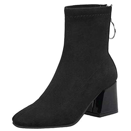 StyliShoes Women Ankle Boots with Chunky Heel