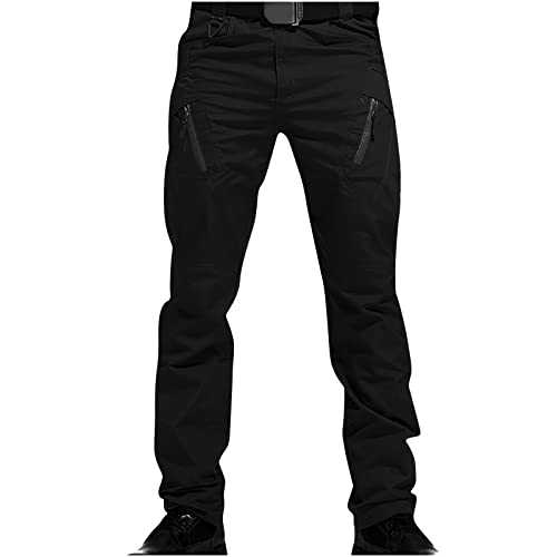 Mens Combat Work Trousers Waterproof Tactical Trousers Regular Fit Stretch Work Pants Outdoor Hiking Trousers Multiple Pockets Work Utility & Safety Trousers Work Wear Military Army Combat Trousers