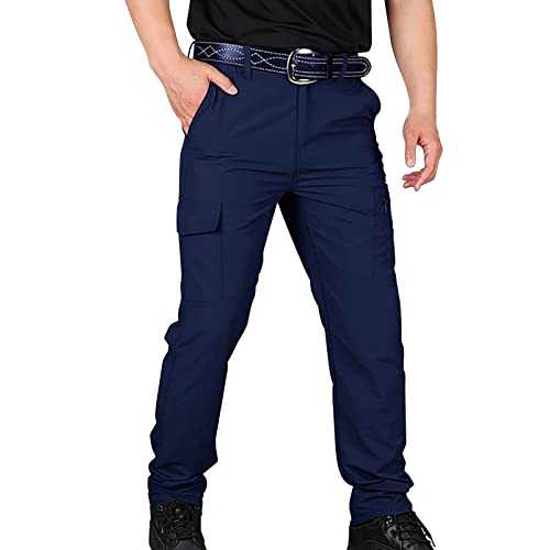 Cargo Trousers Mens Work Casual Chinos with Multi Pockets Solid Color Zip Running Pants Gym Fitness Bottoms Sweat Pants Lightweight Spring/Summer/Autumn/Winter Fashion Mens Trousers