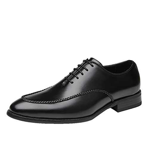 HASMI Business Formal Leather Shoes Men's Retro British Style Youth Office Shoes