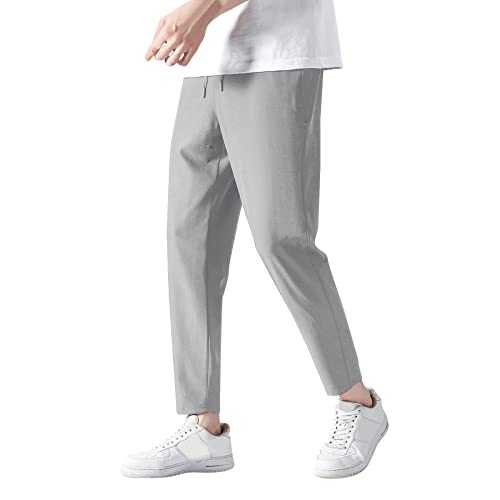 WILLBEST Cargo Work Trousers Men Soft Comfortable Casual Chino Pants Workout Running Gym Sweatpants with Pockets Baggy Joggers Sweat Tracksuit Bottoms Trousers