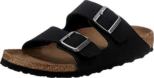 Women's Arizona Earthy Black Veg, Birkibuc Slippers