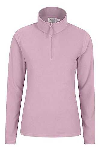 Mountain Warehouse Camber Half Zip Womens Striped Fleece - Lightweight, Warm & Cosy Half Zip Sweatshirt Top - Best for Camping, Outdoors, Travelling & Hiking