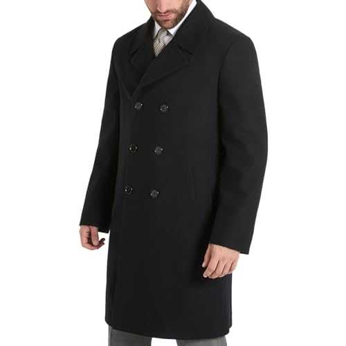 Ben Sherman Men's Brenton Double Breasted Wool Overcoat