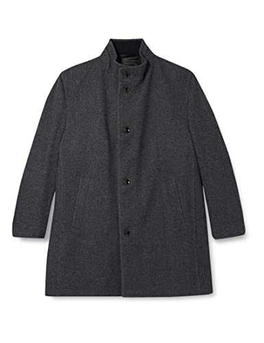 Bugatti Men's Mantel Wool Coat, Darkgray, 40