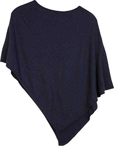 styleBREAKER Soft fine Knit Poncho in Plain, Round-Neck, Ladies 08010042