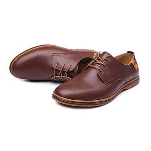 Mens Business Shoes Dress, Pointed Toe Lace Up Leather Oxford Wedding Classic Leather Shoes Uniform Vintage Office Summer Brogue Suit Jacket Slip-On Loafers