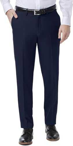 Style Spot Mens Ever Press Trouser Formal Pants Premium Material Regular Fit Ideal for Casual Wear, Size: Waist 32 inches, Inseam 29 inches