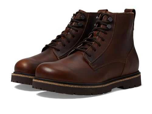 Men's Highwood Mid Lace-up Deep Blue-Leather Chelsea Boot