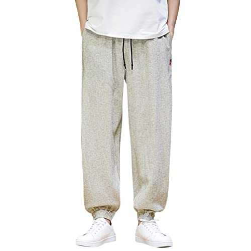 Men's Tracksuit Bottom Running Trouser Loose Jogging Tracksuit Bottoms Trouser Casual Plain Sports Trouser with Pockets Men's Thick Joggers Gym Work Sweatpant Tracksuit Casual Bottoms Work Gym Pocket