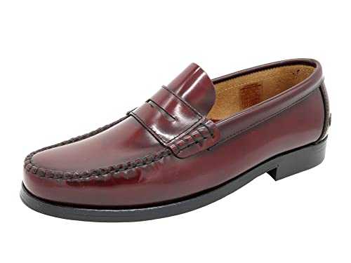 Marttely Made in Spain - Men's Penny Loafers from Genuine Leather with Welted Leather Sole 800