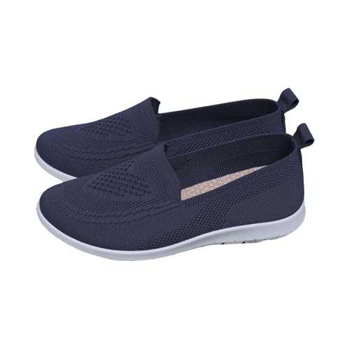 Women's Fashionable Summer Flat Non Slip Mesh Hollowed Out Upper Breathable Soft Set Wear Comfortable Breathable Casual Shoes Womens Shoes Casual Work