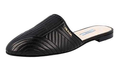 Prada Women's 1S6801 Black Leather Sandals UK 7.5 / EU 40.5