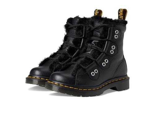 Women's 1460 Lace to Toe Fur Lined Nappa Leather Lace Up Boots