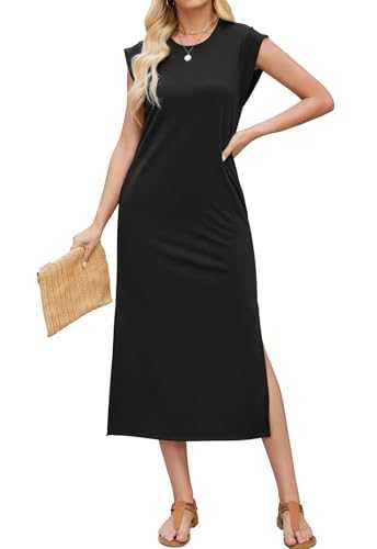 Womens Dress Summer Maxi Dress Casual Dresses Shirt Dresses Elegant with Pocket