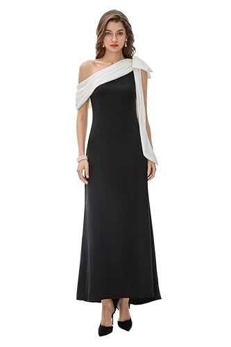 Formal Dress for Women - Prom Dress One Shoulder Evening Dresses Cocktail Party Dress for Wedding Guest