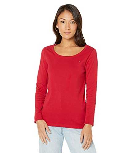 Tommy Hilfiger Women's Tommy Hilfiger Women's Long Sleeve Scoop Neck Tee