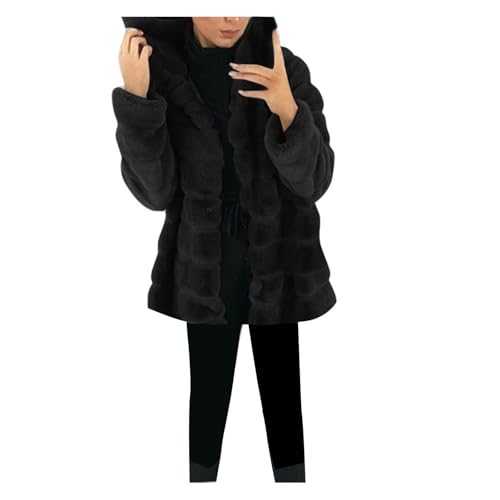 Zeiayuas Women's Faux Fur Coat Fleece Shaggy Coat Sale Clearance Sherpa Plush Thicken Jacket Winter Warm Soft Outwear Fluffy Fuzzy Overcoat Ladies Shearp Fleece Jackets Y2K Teddy Bear Coats