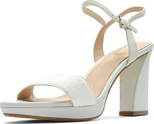 Vista Strap Leather Sandals in White Combi