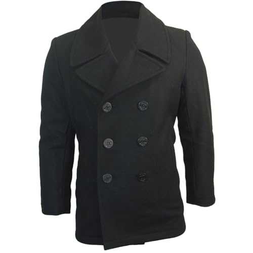 Mil-Tec Men's Us Navy Pea Coat Tuch Jacket