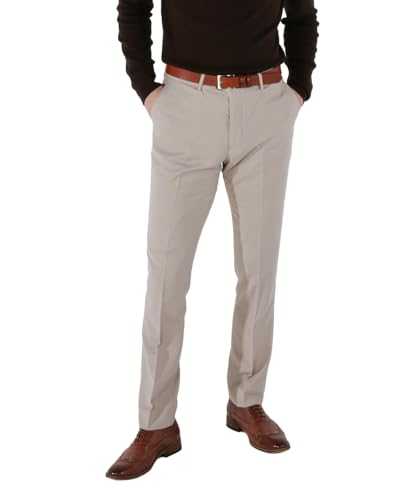 Men’s Slim Fit Stone Beige Wedding Business Suit, 3 Piece Formal Set Sold Separately