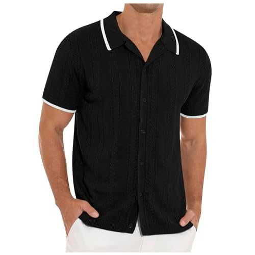 NQyIOS Men Funky Hawaiian Shirts Short Sleeve Casual Fit Tropical Hawaii T-Shirts Button Down Casual Fit Stag Do Beach Holiday Floral Funky Tshirts Retro Bowling Shirt Beach Clothes for Men Blouses