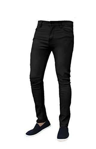 Mad Ink Mens Denim Super Stretch Skinny Slim FIT Jeans All Waist & Leg Sizes