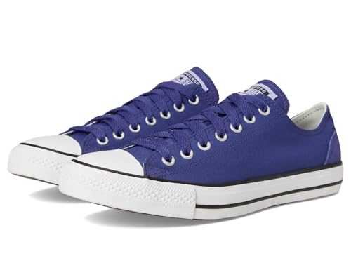 Unisex-Adult Chuck Taylor All Star Low-top Sneaker, Fresh Blueberry/White/Violet Heat, 13 Women/11 Men