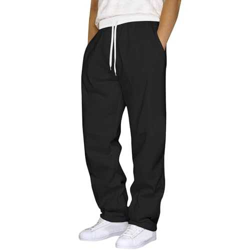 Men's Casual Fashion Joggers Sweatpants Color Matching Running Fitness Comfortable Mens Pants Size S-3XL
