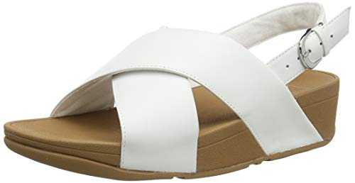 Fitflop Women's LULU Sandal-Leather Open Toe, White (Urban White 194), 4 UK 37 EU