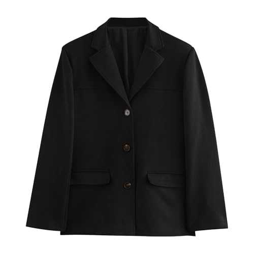 Women's Suede Jacket Costumes Turn-Down Collar Flap Brown Faux Leather Jacket for Women UK Bomber Jacket Button Faux Outerwear Ladies Fall Fashion 2024 Trendy Old Jean Coats