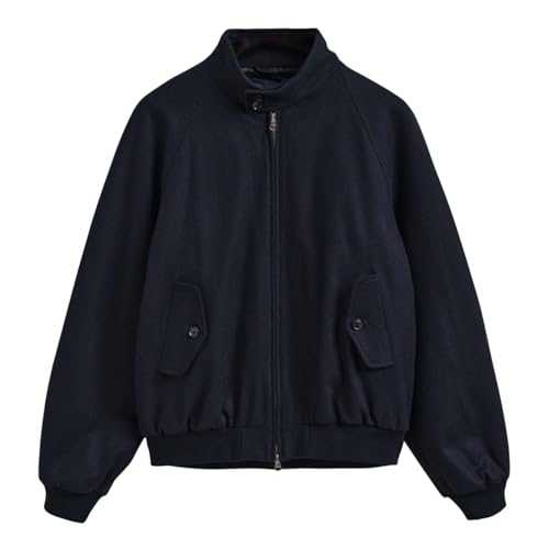 GANT Men's Wool Harrington Jacket in Blue