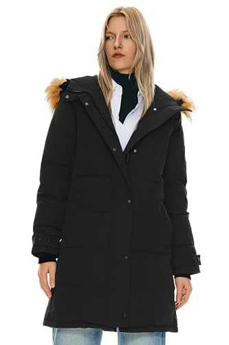 Orolay Women's Thickened Down Coat with Adjustable Hood Warm Winter Jacket