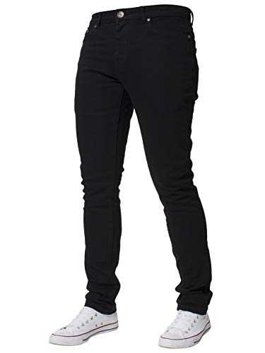 Kruze Designer Mens Skinny Fit Jeans Stretch Slim Denim Pants All Waist Leg Size