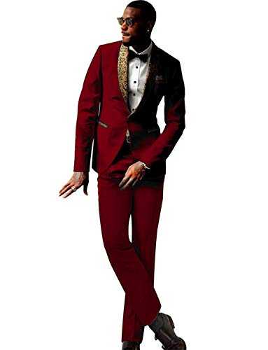 Frank Men's Tuxedo 2 Pieces Shawl Lapel One Button Wedding Suit