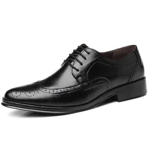 Mens Leather Loafers Clearance Mens Smart Shoe Men's Oxfords Formal Dress Shoes UK Men Office Shoe Wedding Shoes Derby Formal Shoes Lace Up Shoes Brogue Dress Business Shoes