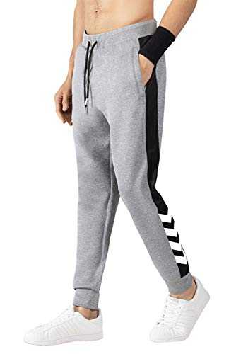 Extreme Pop Sweatpants for Men Tracksuit Bottoms Joggers with Zip Pocket Gym Jogging Reflective Print