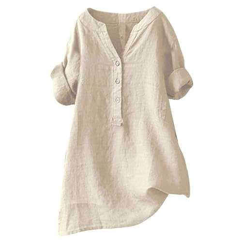 Yinguo Loose Button Shirt Top Stand Solid Color Sleeve Collar Casual Women's Shirt Women's Shirt Women