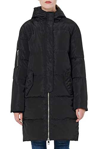 Orolay Women's Winter Down Jacket Thickened Quilt Hooded Coat Warm Medium Puffer Downcoat