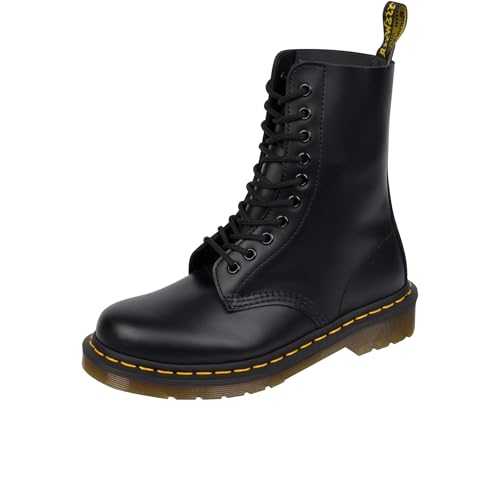 Dr. Marten's 1490 Smooth, Unisex-Adult Lace-Up Boots, Black (Black), 4 UK (37 EU)