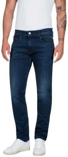 Replay Men's Anbass Slim Fit Jeans with Power Stretch