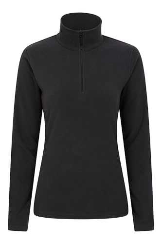 Mountain Warehouse Camber Half Zip Women's Fleece - Lightweight, Warm & Cosy Half Zip Sweatshirt Top - Best for Camping, Outdoors, Travelling & Hiking