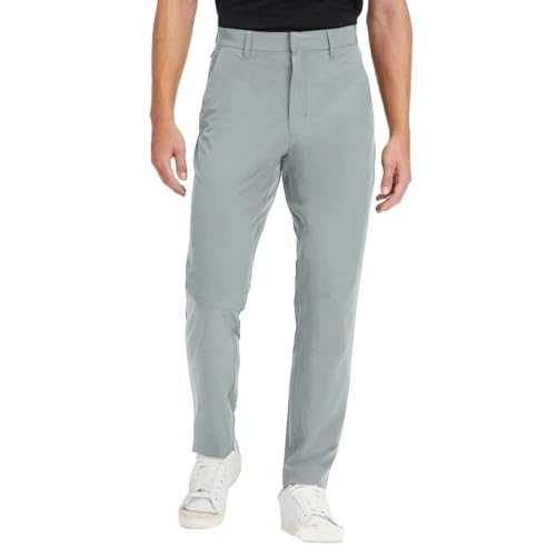 Lightweight Suit Trousers Men - Stretch Chino Trousers Skinny Fit Busines Office Trousers Straight Legs Suit Pants Formal Elasticated Trousers Smart Dress Pants with Pockets Office Wear