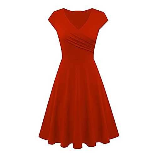 Summer Wrap Dress Women's Casual Dress Basic Outdoor Home Short Sleeve Slim T Shirt Dress Tee Dress Swing Dress Plain Ruched V Neck Mini Dress Womens Dress Ruffles
