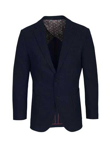Michael Oliver Men's Blazer - Wool Blend, Single Breasted, Tailored Fit - Premium Formal Jacket