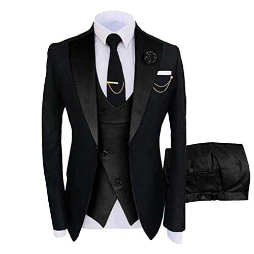 Men Mixed Color Fashion Wedding Suit 3 Piece Groom Tuxedos Prom Suits Slim Fit Tuxedo Dress Suit Party