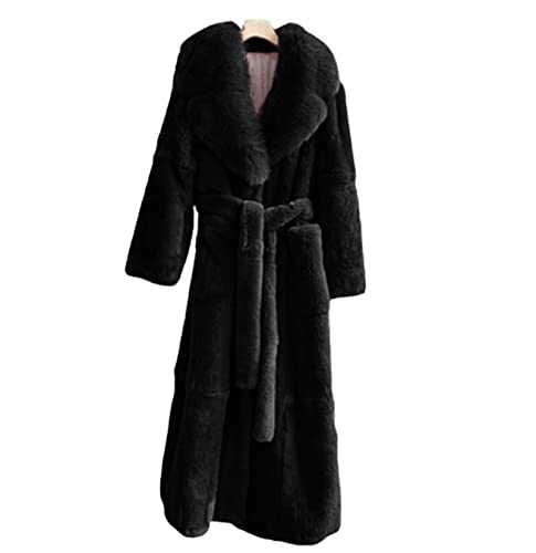 OTMYIGO Women Winter Longer Faux Fur Warm Coat Long Sleeve Female Thick Teddy Bear Coat Casual Loose Oversize Outwears